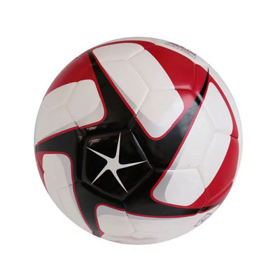 Balón de fútbol número 5 diseño tipo estrella con válvula