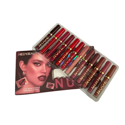 Set nude profesional de maquillaje en tonos naturales para uso diario