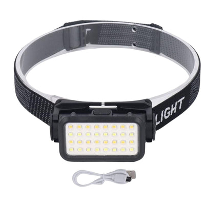 Linterna frontal LED con 5 modos de iluminación
