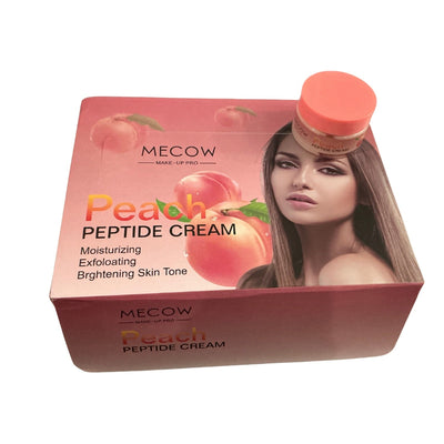 Crema facial con péptidos y extracto de durazno