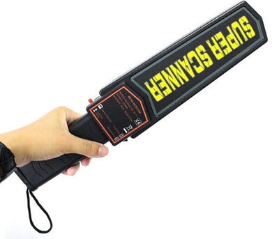 Escaner detector de metales portatil con aviso de sonido y vibracion