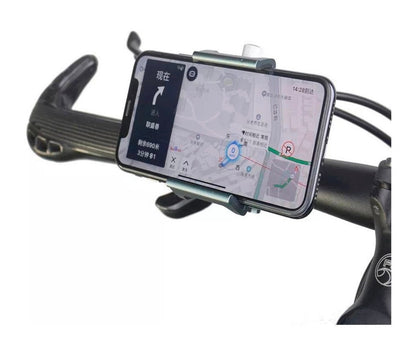 Soporte de celular en aluminio para uso rudo en moto y bicicleta