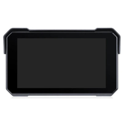 Pantalla de 5 pulgadas para moto con CarPlay y Android Auto instalada en manillar