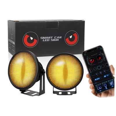 Pantalla LED programable con control Bluetooth para vidrio de auto