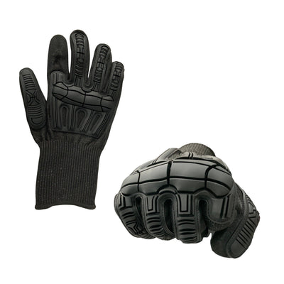 Guantes de malla de acero con palma antiderrapante