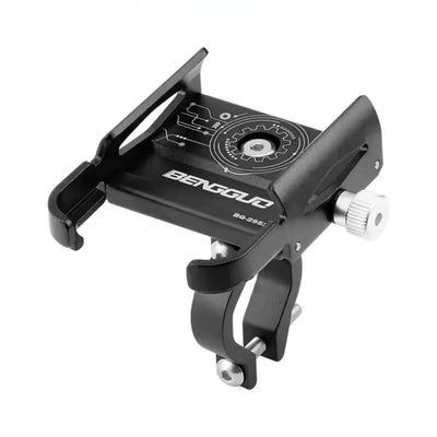 Soporte metálico antivibración con perilla para celular en manubrio