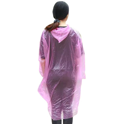 Impermeable desechable unisex con capucha integrada