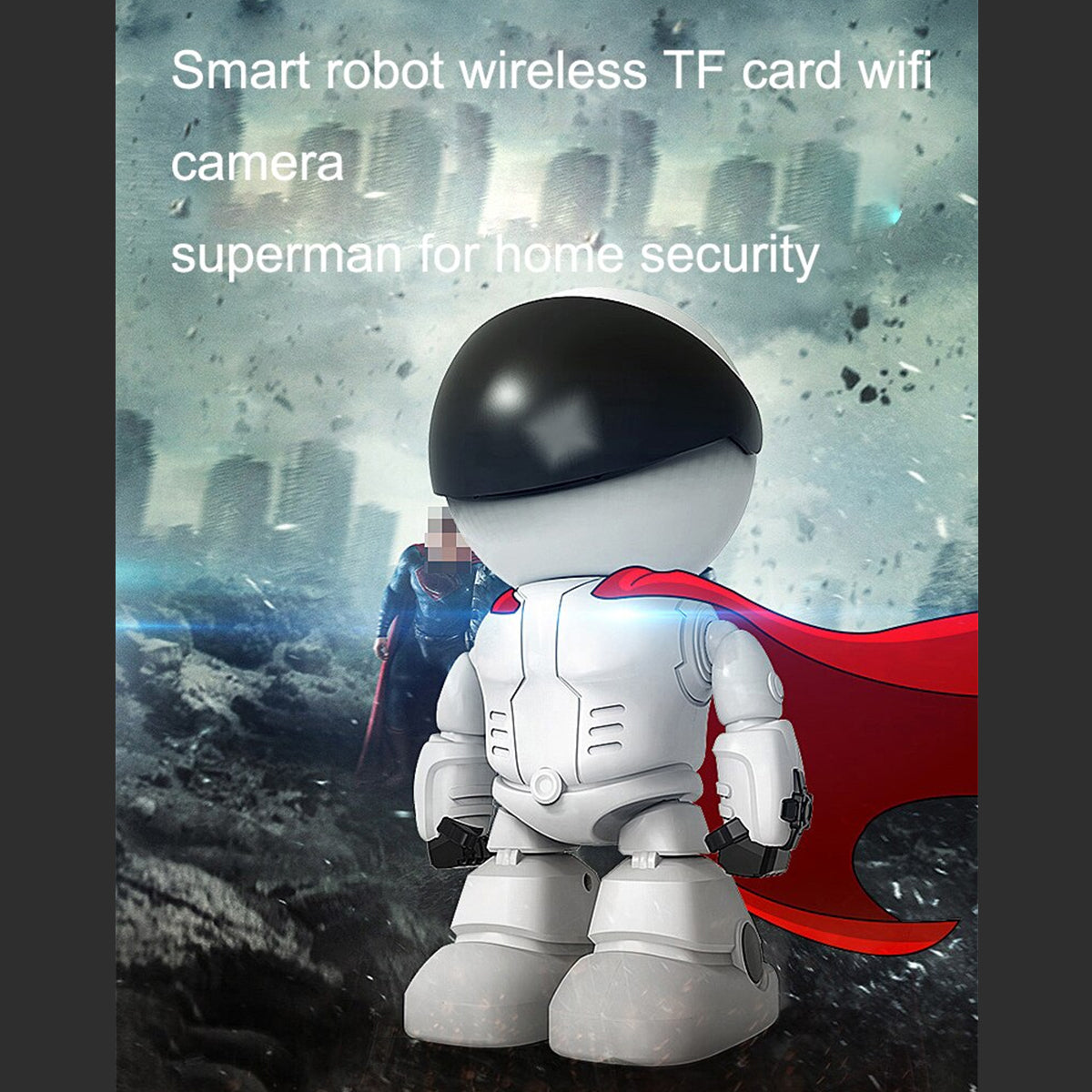 Cámara Wifi Ip Full Hd 1080p Fralugio Figura Robot Para Niño