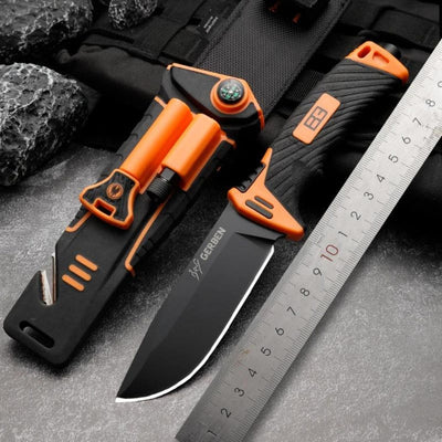 Cuchillo Fino con Pedernal, Brújula y Corta Sogas - Gadgets y Tecnología en Fralugio México