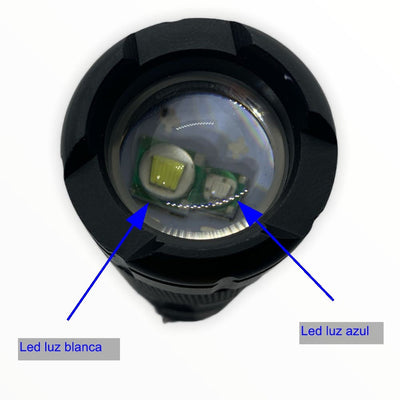 Mini lámpara táctica LED T6 de 2500 lúmenes con zoom y soporte para bici
