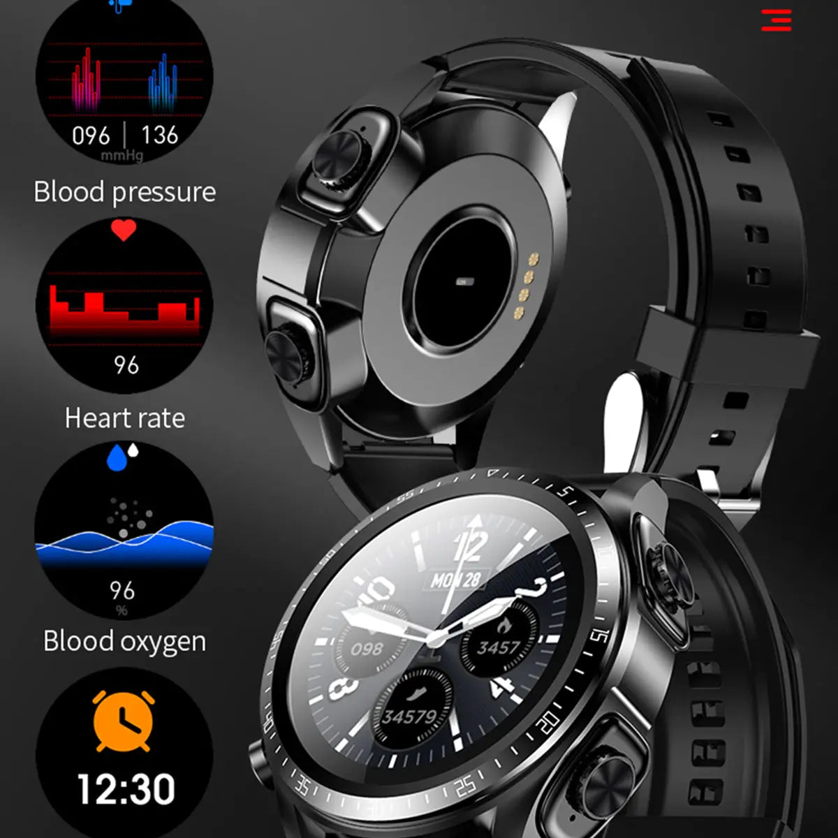 Reloj Inteligente Smart Watch Fralugio Jm03 Y Audífonos Tws