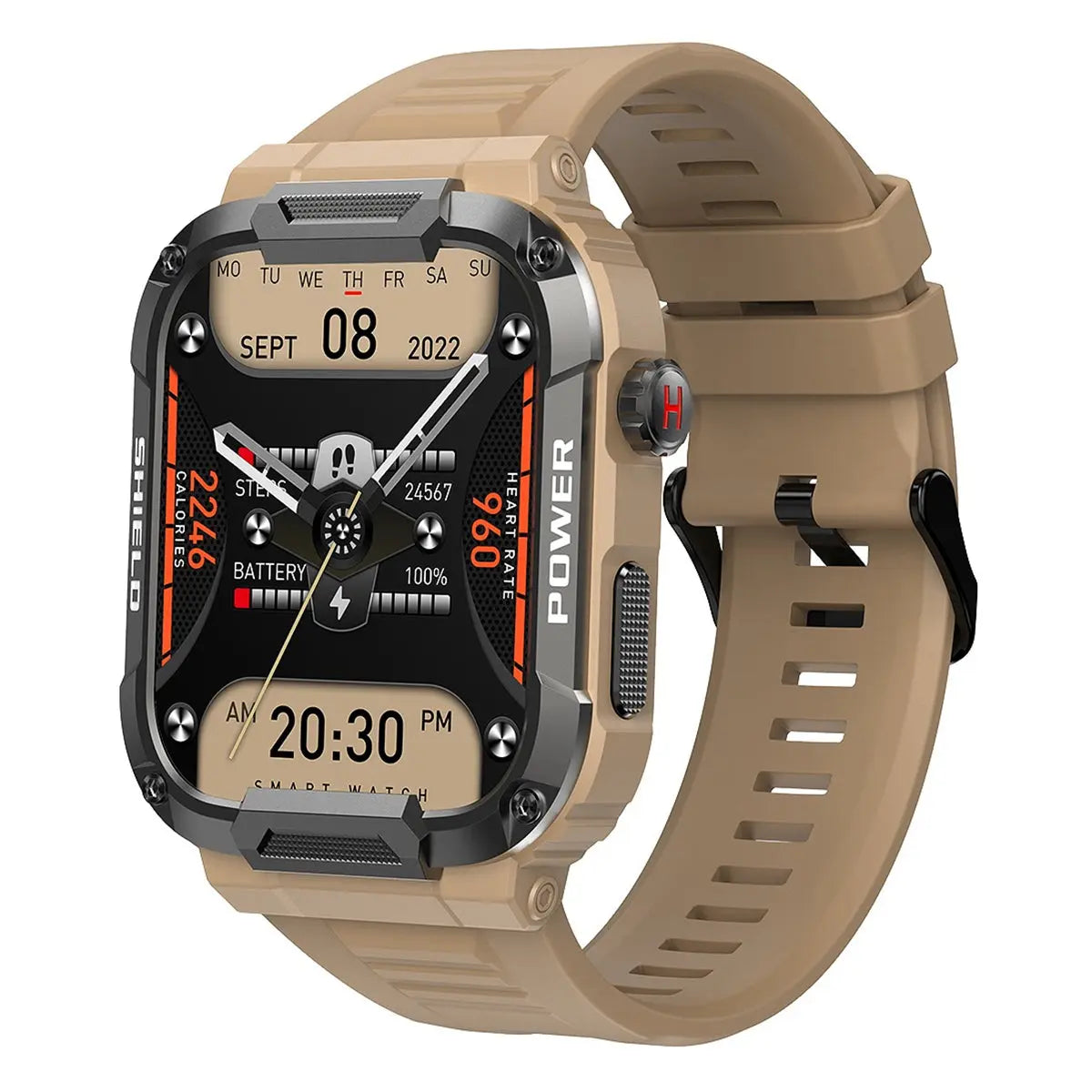 Reloj Inteligente Smartwatch Mk66 Rough Fralugio Bp Hr Spo2