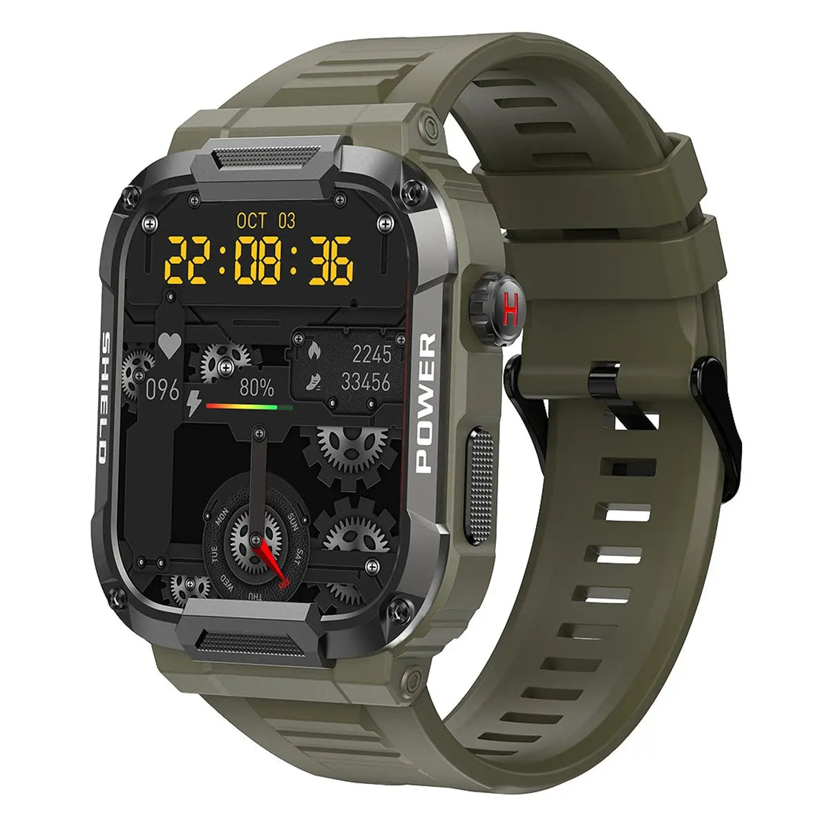 Reloj Inteligente Smartwatch Mk66 Rough Fralugio Bp Hr Spo2