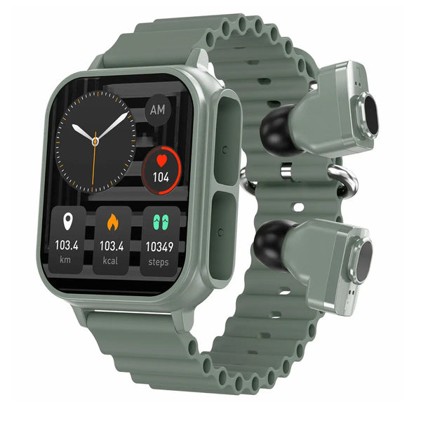 Smartwatch Reloj N22 Fralugio 2 En 1 Con Audífonos Tws Nfc