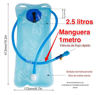 Vejiga de Hidratación 2.5 Litros para Mochila - Gadgets y Tecnología en Fralugio México