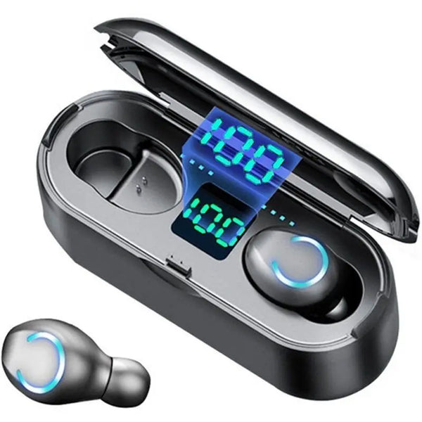 Audífonos Inalámbricos Bluetooth 5.0 F9-8 Fralugio con Power Bank True Wireless