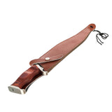 Maxi cuchillo tipo Rambo con funda de cuero — imagen 3 de 4