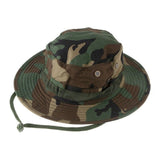 Sombrero boonie militar táctico de algodón con correa ajustable — imagen 3 de 10