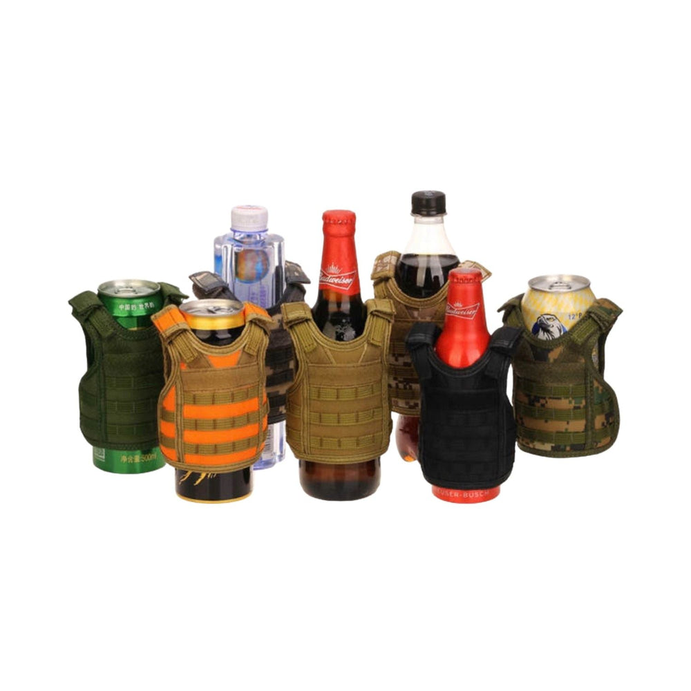 Mini funda táctica porta botella con sistema MOLLE en varios colores