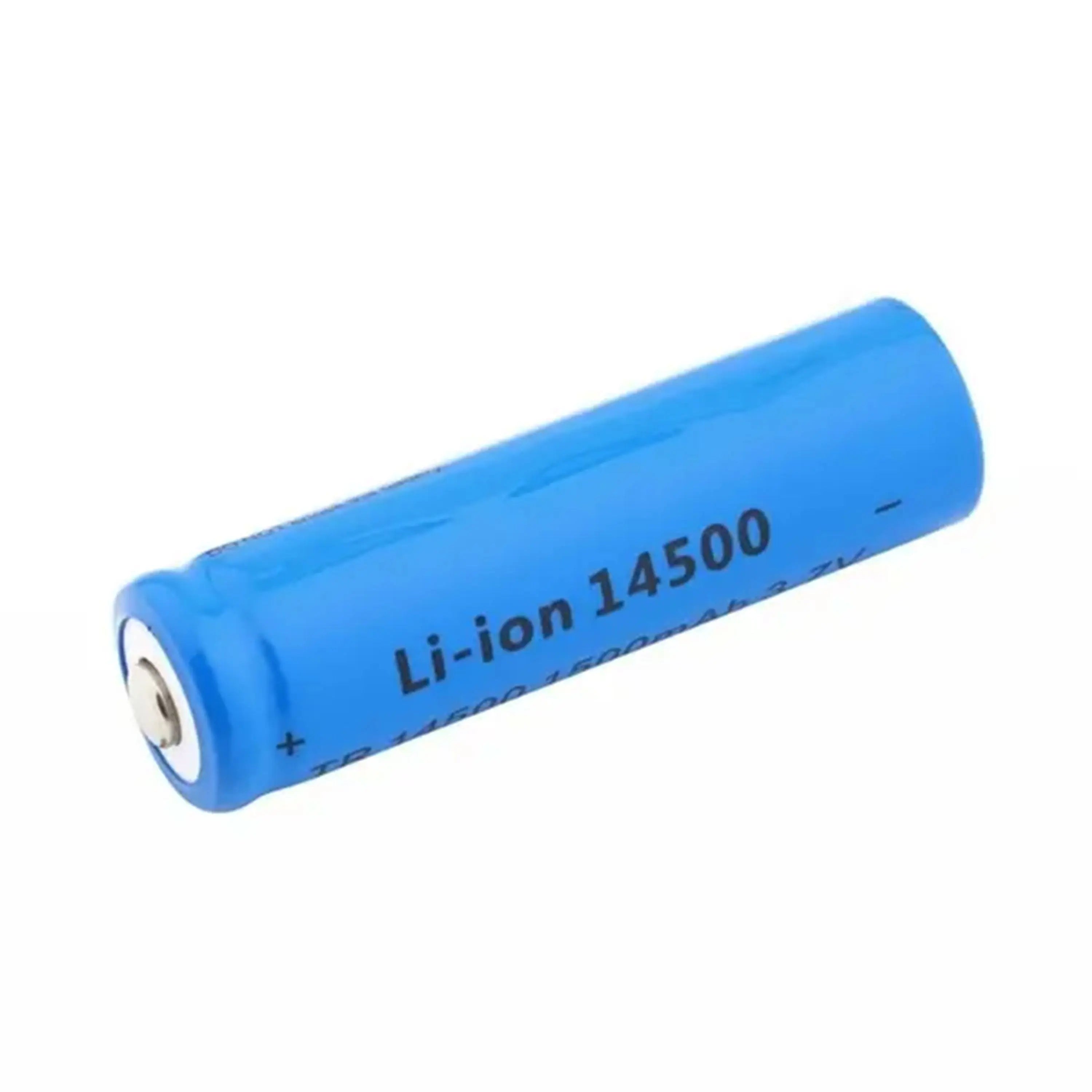 Batería Li Ion Recargable Pila 14500 4.2v Para Lámpara Táctica Fralugio