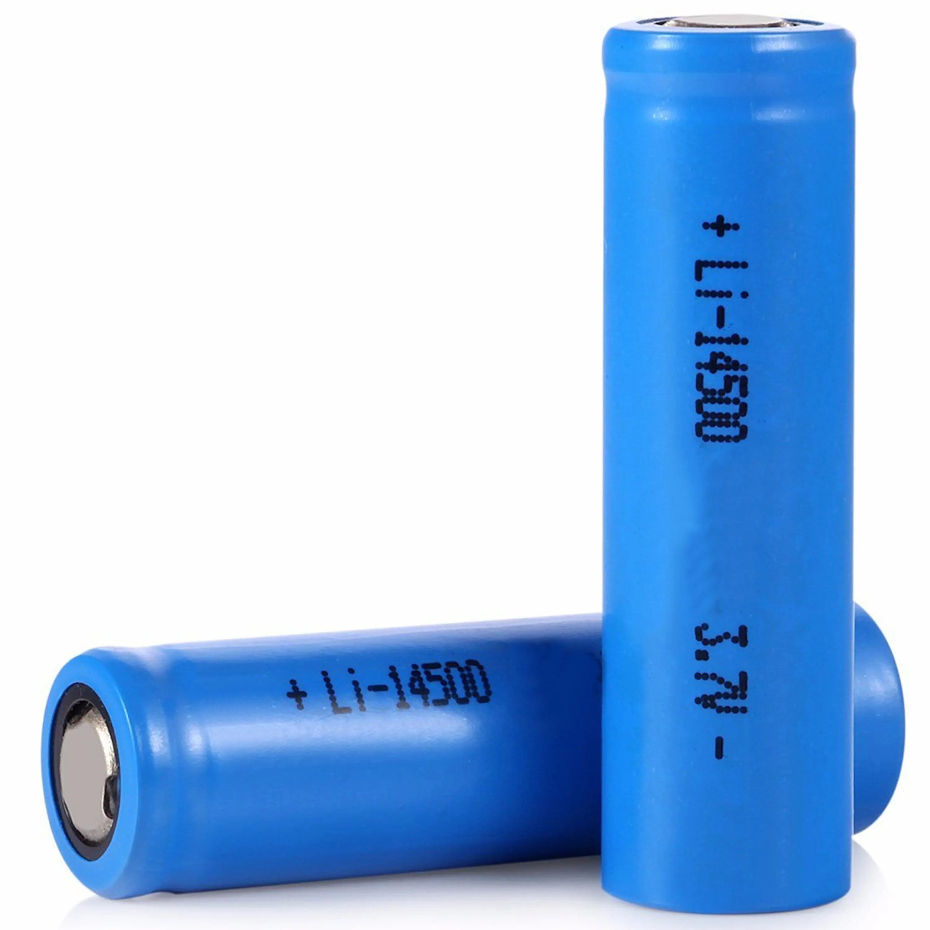 Batería Li Ion Recargable Pila 14500 4.2v Para Lámpara Táctica Fralugio