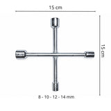 Llave de cruz compacta de 4 medidas para moto y auto — imagen 2 de 4