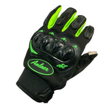 Guantes de protección para motociclista en color naranja — imagen 4 de 5