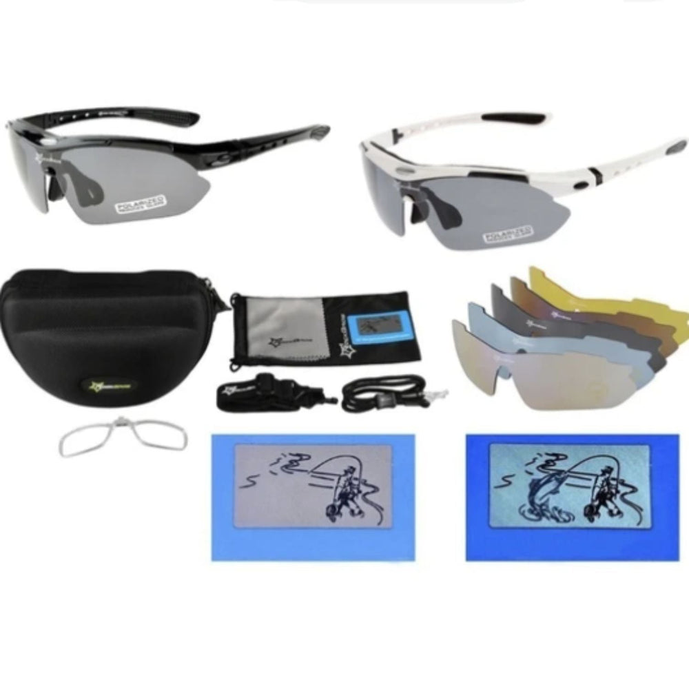 Lentes tácticos nemesis con 5 micas intercambiables y banda elástica