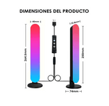 2 Barras De Luz Rgbic 25cm Con App Y Música Led - Gadgets y Tecnología en Fralugio México — imagen 3 de 4