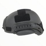 Casco táctico de media oreja recortada con rieles y soporte para cámara — imagen 1 de 4