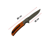 Navaja táctica plegable de 25 cm con mango bicolor y apertura tipo flipper — imagen 4 de 5