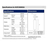 3 Baterias 18650 Ncr18650ga 3500mah