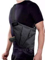 Mochila pushpack sobaquera slim para uso diario en color caqui — imagen 2 de 8