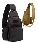Mochila pechera militar chica cruzada en color caqui tipo mariconera — imagen 3 de 6