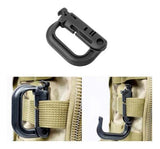 Mosquetón táctico de PVC para sistema Molle en color negro, café, gris o verde — imagen 2 de 6