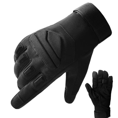 Guante negro de dedos completos touch para hombre y mujer