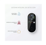 Detector De Gas Y Humo 4 En 1 Enchufable Para El Hogar