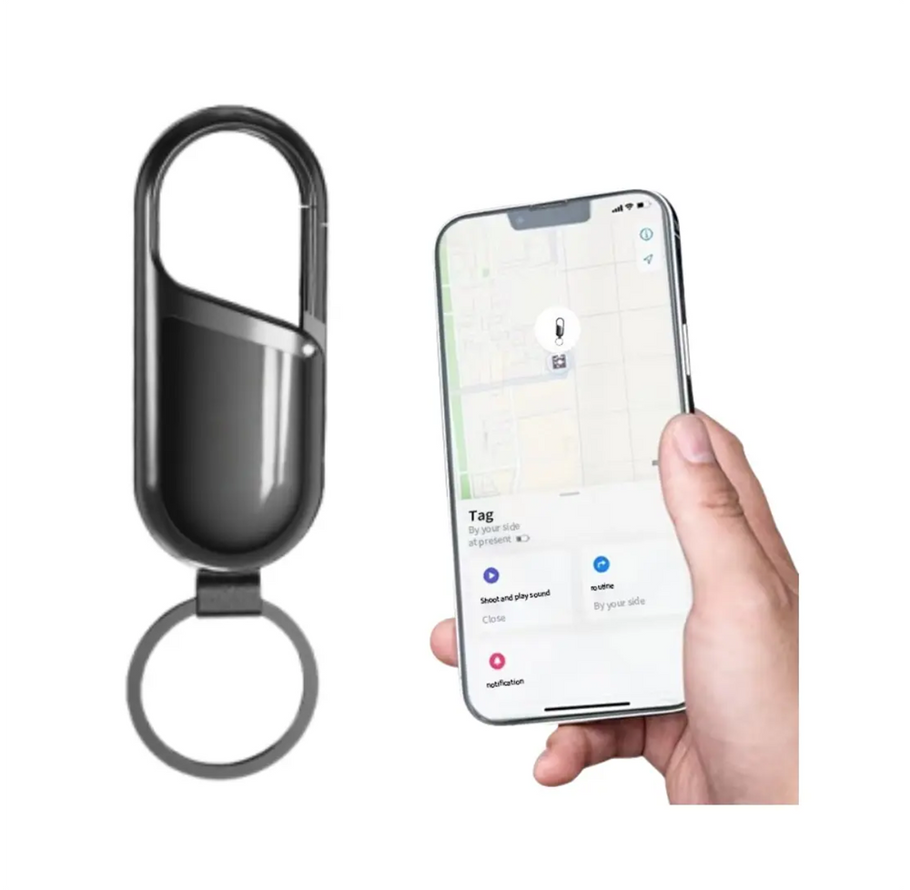 Localizador de Llaves GPS Compatible Apple Buscar con Sonido y Bluetooth