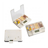 Pastillero Portatil Electronico Con Alarmas De Recordatorio