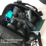 Mochila pechera táctica militar cruzada caqui de 12 litros convertible — imagen 4 de 9