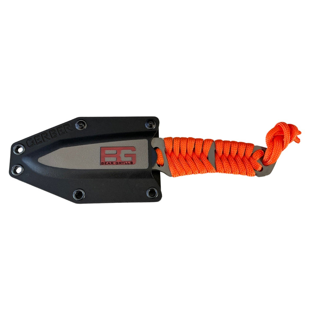 Cuchillo de supervivencia con cuerda de sujeción para camping