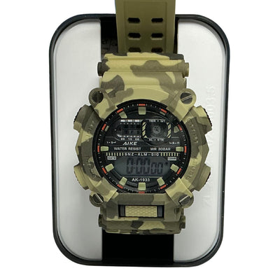 Reloj militar camuflado resistente al agua con luz LED