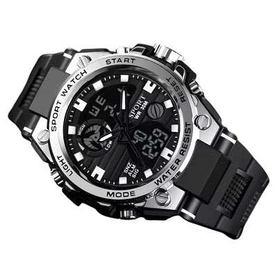 Reloj deportivo digital análogo resistente al agua 30M con luz LED