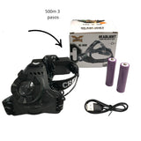Linterna frontal con led CREE recargable y 3 modos de luz — imagen 4 de 4