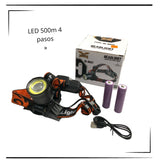 Linterna minera LED recargable con 4 modos de iluminación — imagen 4 de 4