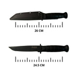 Cuchillo de supervivencia con funda de polímero y clip — imagen 2 de 2