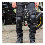 Pack de rodilleras y coderas con carcasa ABS para moto y ciclismo — imagen 2 de 5