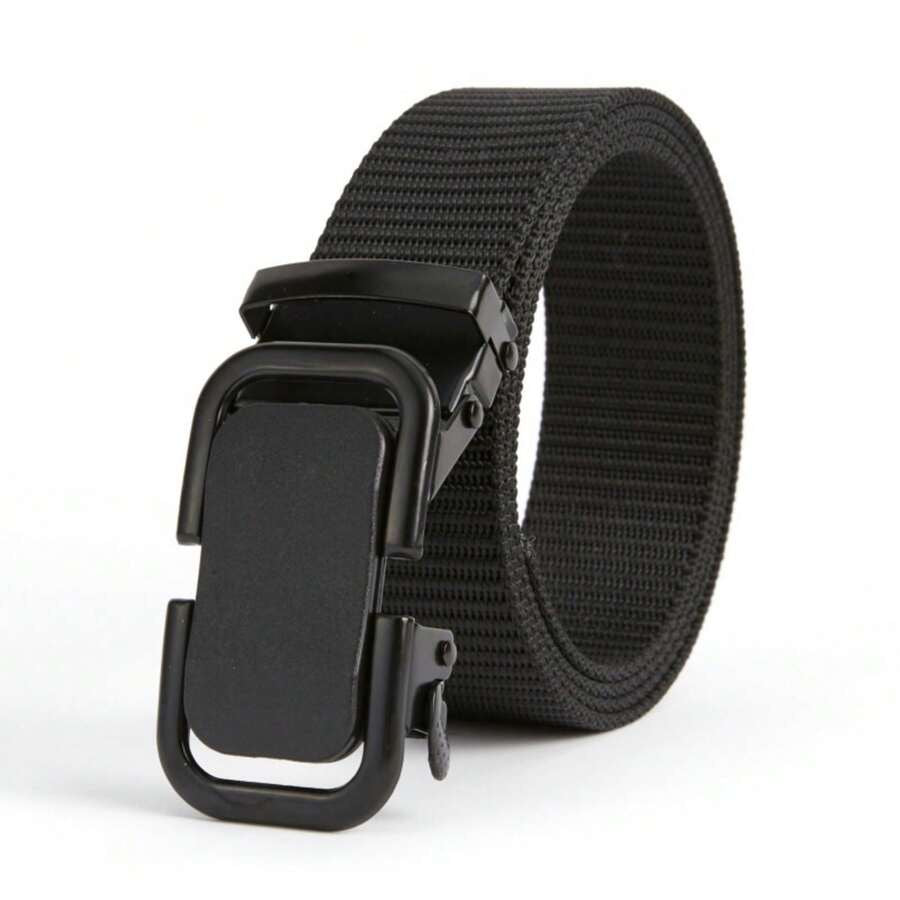 Cinturón táctico negro con hebilla automática