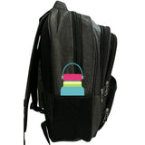 Mochila ergonómica gris con 5 compartimentos y espacio para laptop — imagen 3 de 5