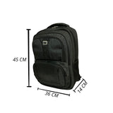 Mochila ergonómica gris con 5 compartimentos y espacio para laptop — imagen 5 de 5